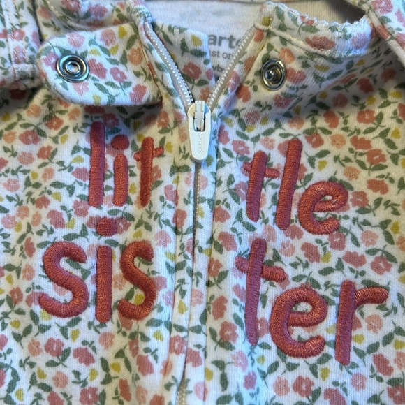 Bundle of 2 Gerber & Just One You by Carter’s Zip Up Footed Sleeper Newborn EUC - Picture 3 of 10